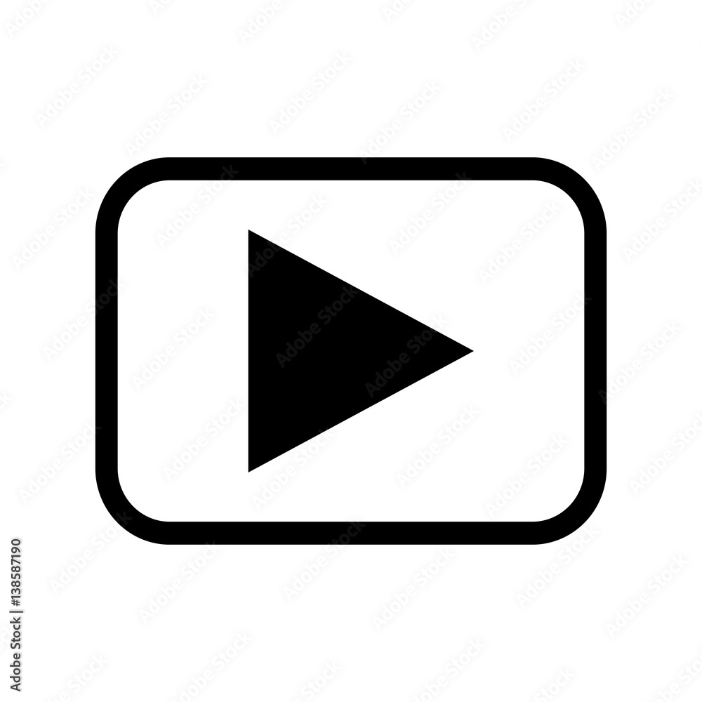 Play icon vector illustration Play icon vector illustration