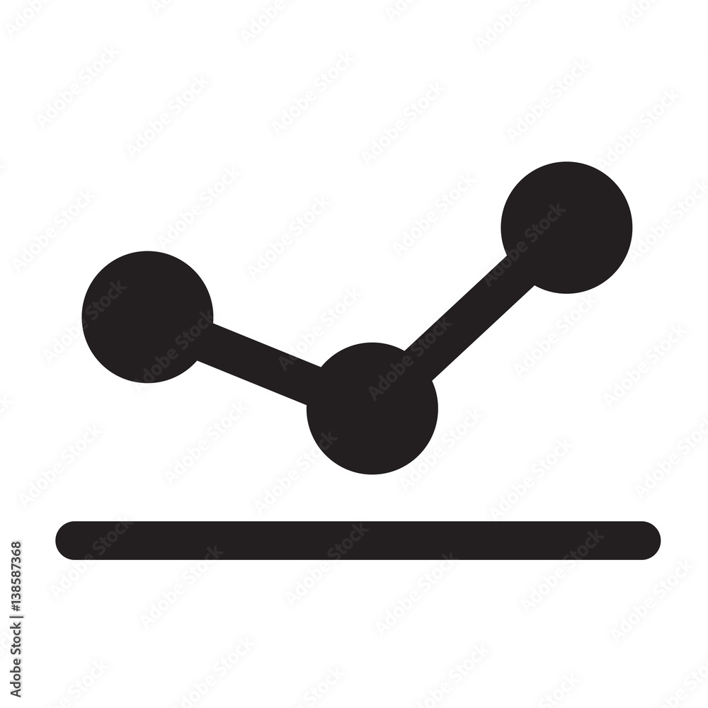 Simple diagram graph icon vector illustration Simple diagram graph icon vector illustration