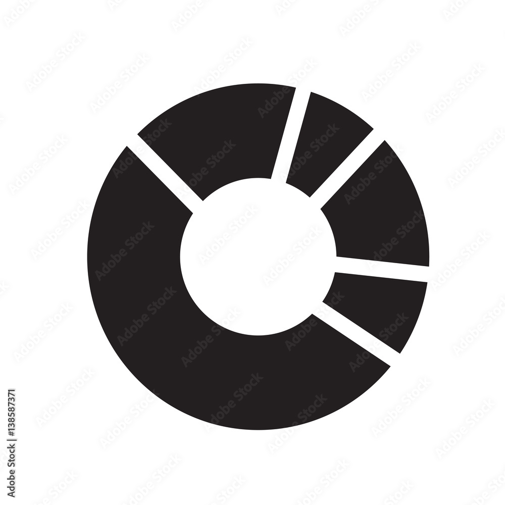 Simple diagram graph icon vector illustration Simple diagram graph icon vector illustration