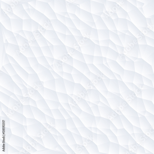 White polygon abstract triangulated background, vector illustration