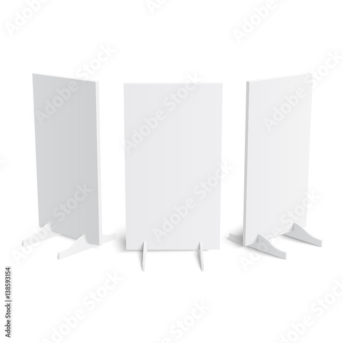 Set of simple outdoor indoor stander advertising stands banners
