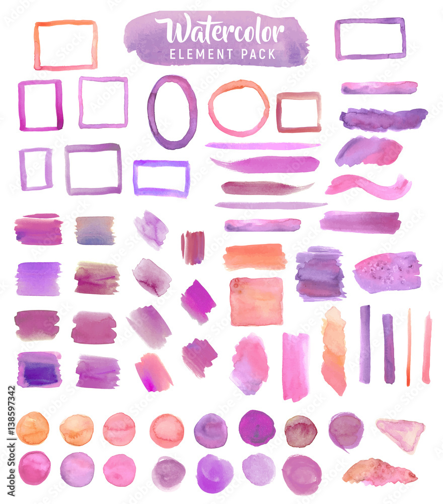 Watercolor element pack