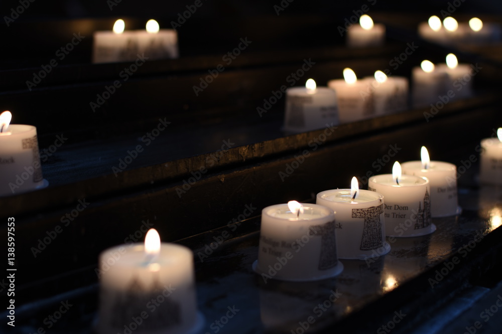 Candle in the dark Candle in the dark