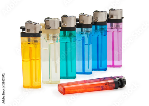 colored lighters photo