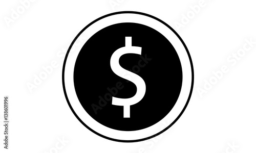 Wallpaper Mural Pictogram - Dollar, Dollar coin, Coin, Coins, Change, Exchange, Money - Object, Icon, Symbol Torontodigital.ca