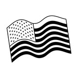 united states of america flag emblem vector illustration design