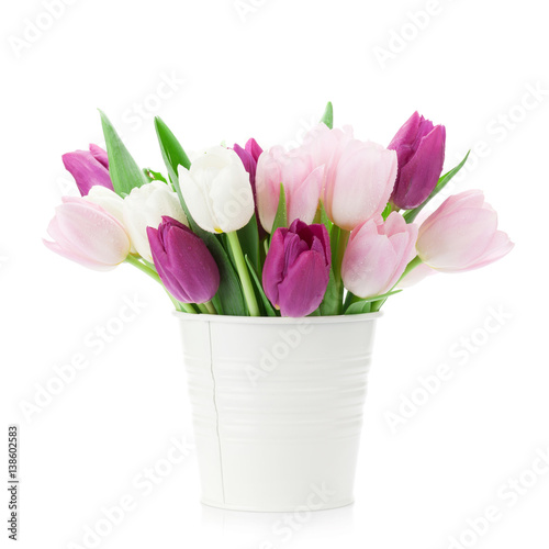 Fototapeta Naklejka Na Ścianę i Meble -  Colorful tulips bouquet