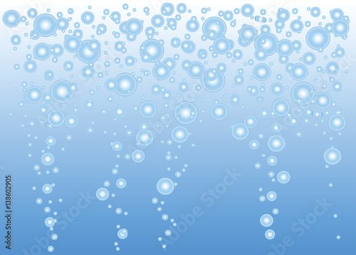 water bubbles that rise up