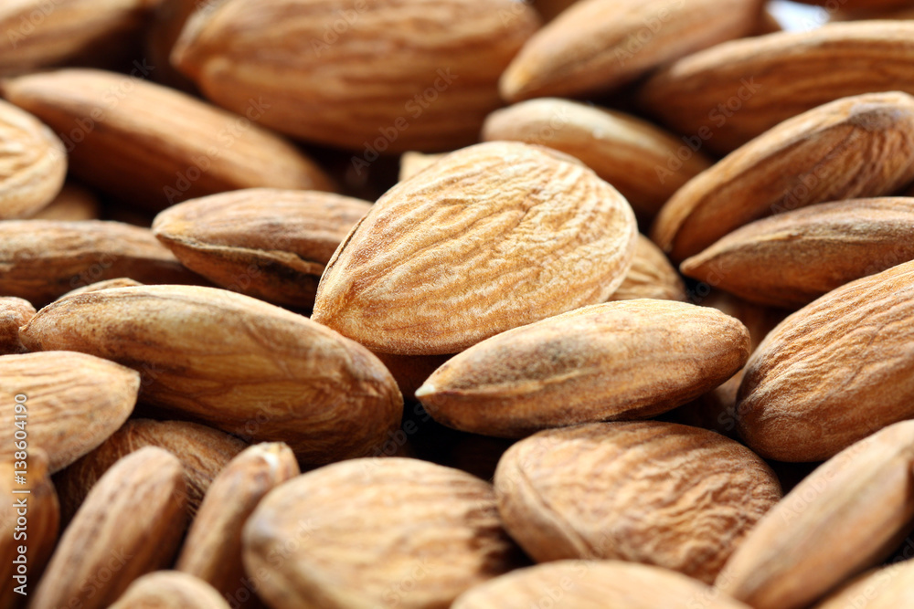 dried almond seed background, pattern, texture dried almond seed background, pattern, texture