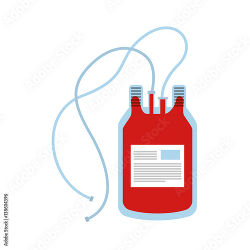 blood donation bag icon vector illustration design