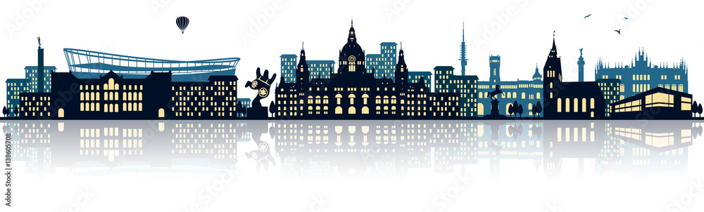 Fototapeta premium Hannover Skyline