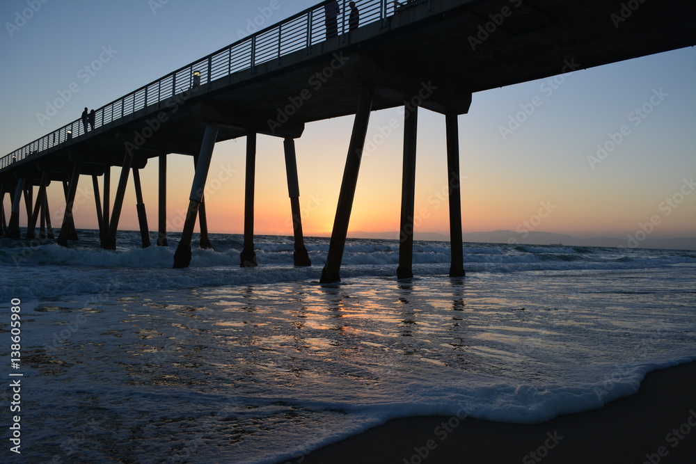 California Fishing Pier Sunset