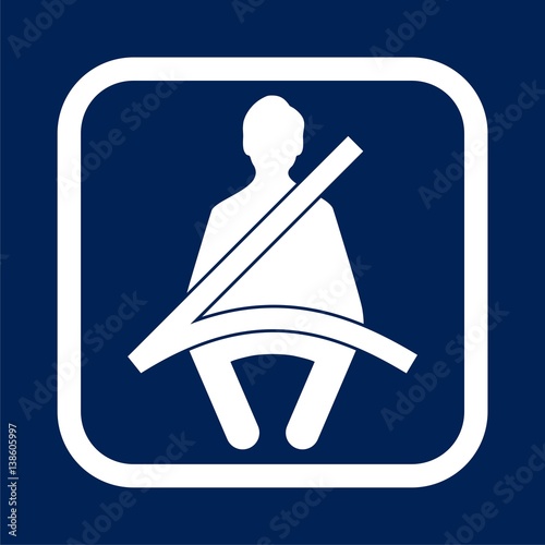 Seat Belt icon - vector Illustration