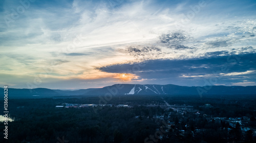 sunset over West Mt, NY