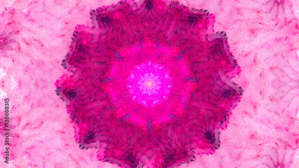 Naklejka premium Big Blob. Watercolor painting. Eye of time. 3D surreal illustration. Sacred geometry. Mysterious psychedelic relaxation pattern. Fractal abstract texture. Digital artwork graphic astrology magic