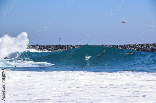 Newport Beach Wedge Surf Spot