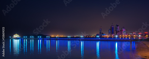 View on Qingdao at night