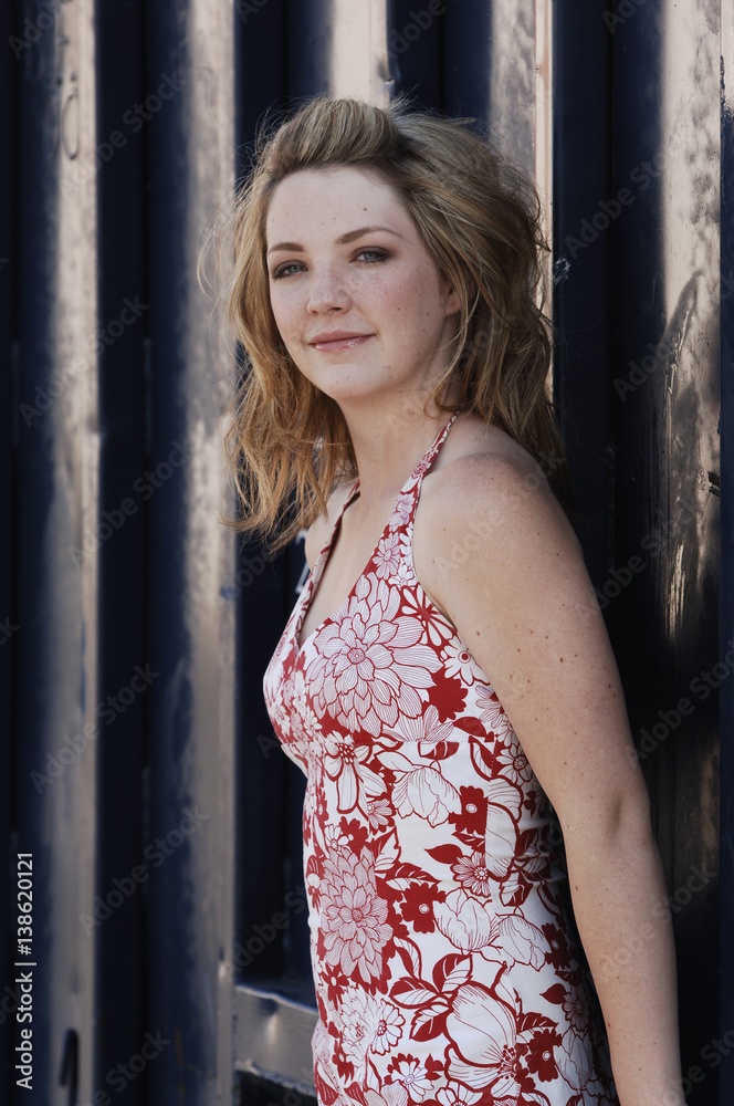 Fototapeta premium Beautiful Young Woman Blond Model