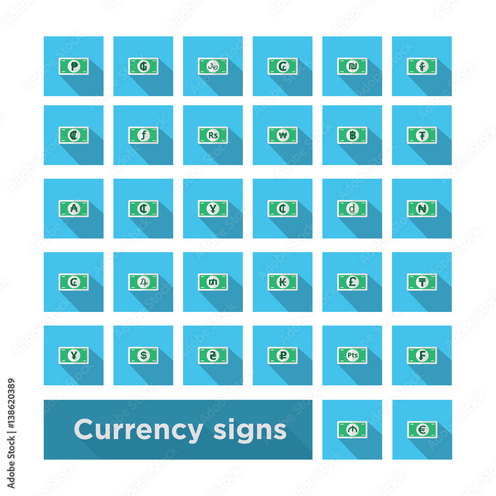 set icon currency symbol set icon currency symbol