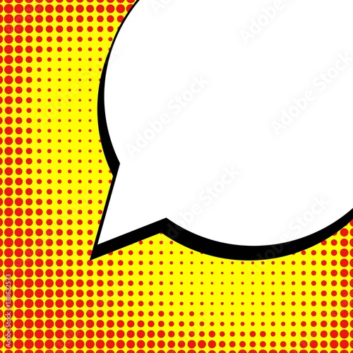 Abstract creative concept vector comic pop art style blank, layout template with clouds beams and isolated dots background. For sale banner, empty speech bubble set, illustration halftone book design.