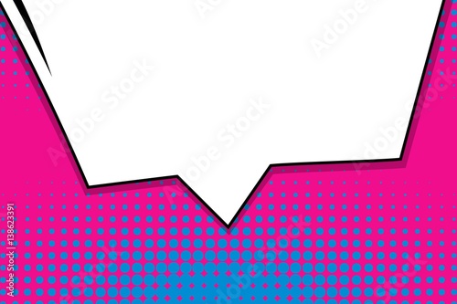 Abstract creative concept vector comic pop art style blank, layout template with clouds beams and isolated dots background. For sale banner, empty speech bubble set, illustration halftone book design.