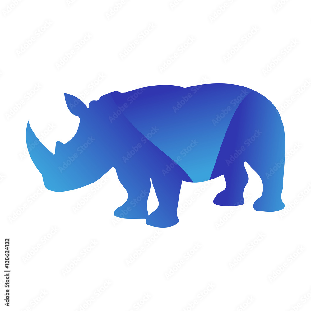 Wild rhino animal jungle pet logo silhouette of geometric polygon abstract character and nature art graphic creative zoo triangle vector illustration. Wild rhino animal jungle pet logo silhouette of geometric polygon abstract character and nature art graphic creative zoo triangle vector illustration.