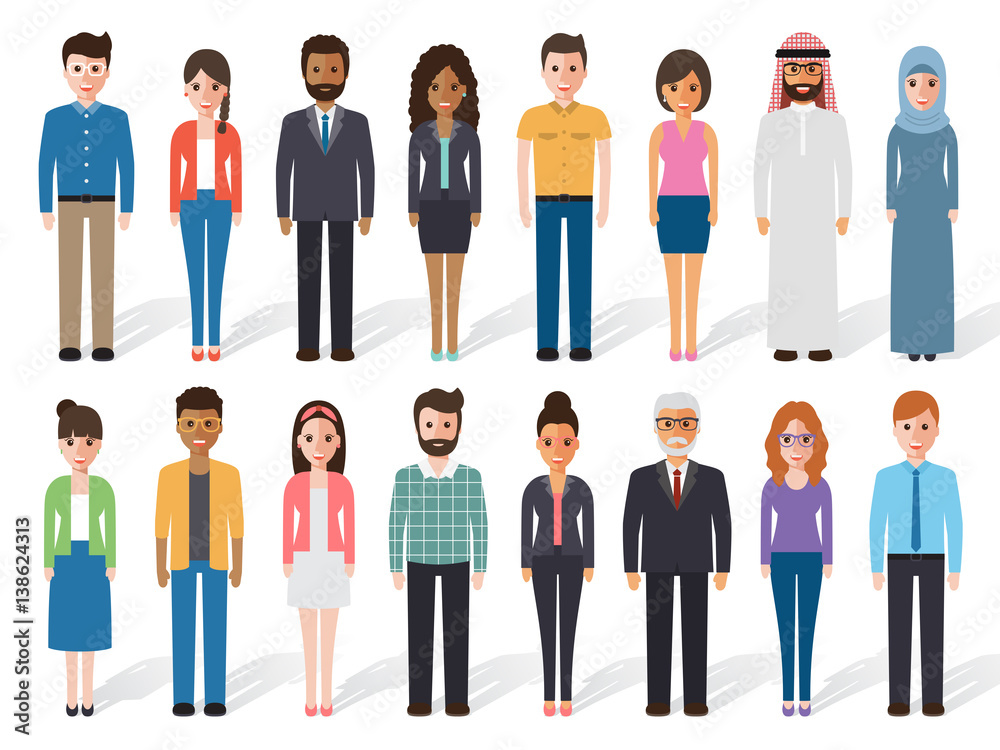 custom made wallpaper toronto digitalBusinessmen and Business women characters.