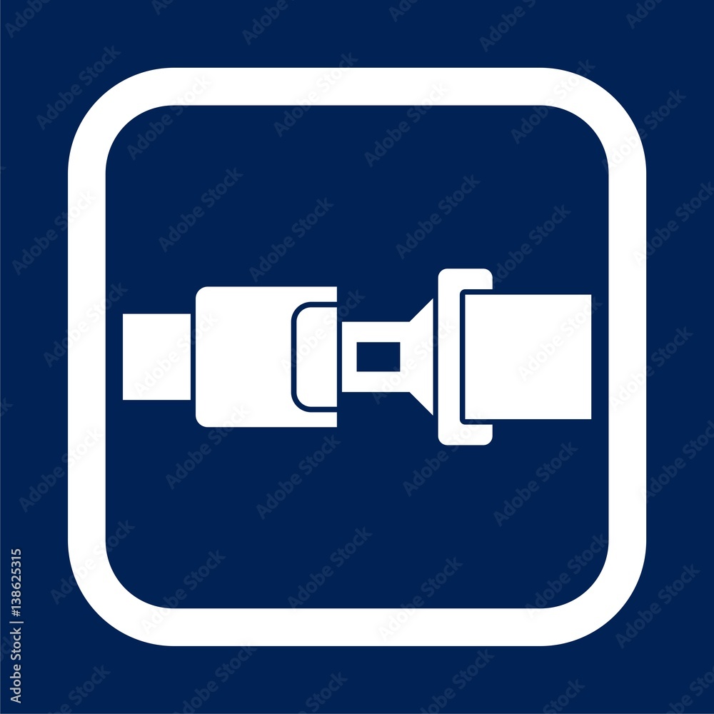 Seat Belt icon - vector Illustration Seat Belt icon - vector Illustration