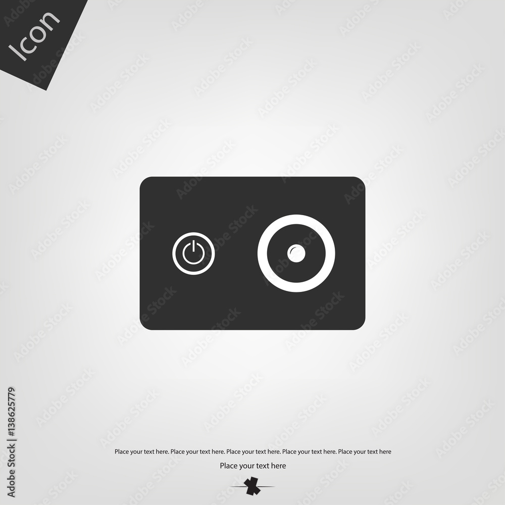 Action camera vector icon Action camera vector icon
