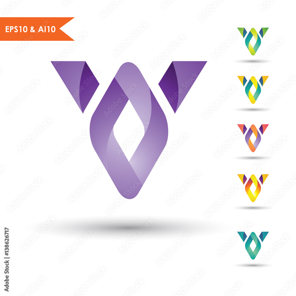 V fit logo Stock Vector Adobe Stock