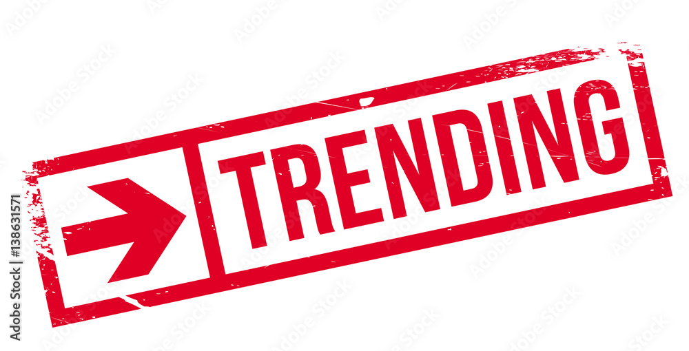 Trending rubber stamp. Grunge design with dust scratches. Effects can be easily removed for a clean, crisp look. Color is easily changed. Trending rubber stamp. Grunge design with dust scratches. Effects can be easily removed for a clean, crisp look. Color is easily changed.