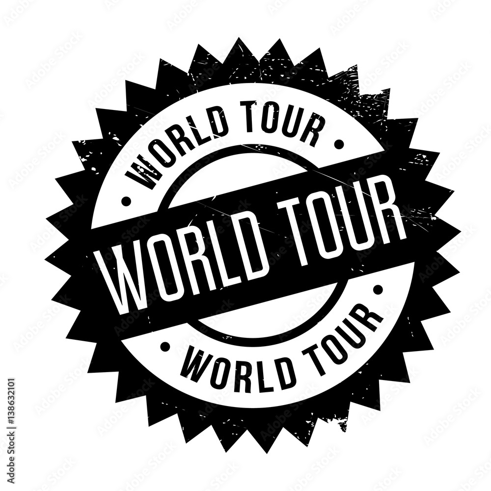 World Tour rubber stamp. Grunge design with dust scratches. Effects can be easily removed for a clean, crisp look. Color is easily changed. World Tour rubber stamp. Grunge design with dust scratches. Effects can be easily removed for a clean, crisp look. Color is easily changed.