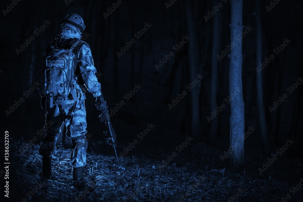 Military Operation at Night
