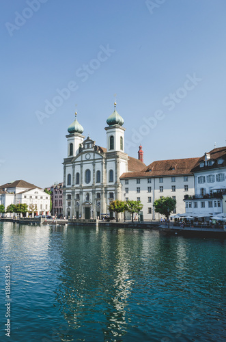 Jesuitenkirche, a Riverside Church in Switzerland © Evan Gray