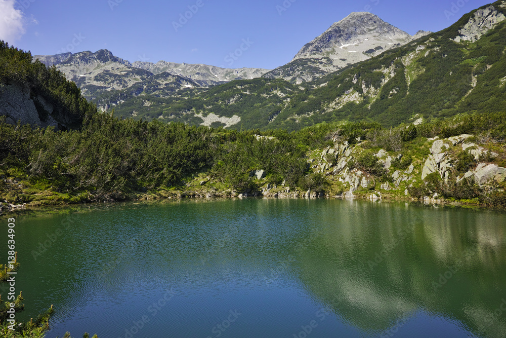 Amazing Landscape with The Eye Lake and Muratov Peak,  Pirin Mountain, Bulgaria