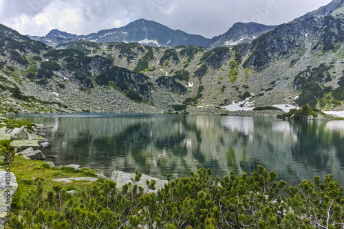 Fototapeta Naklejka Na Ścianę i Meble -  Fish Banderitsa lake and Banderishki chukar peak,  Pirin Mountain, Bulgaria