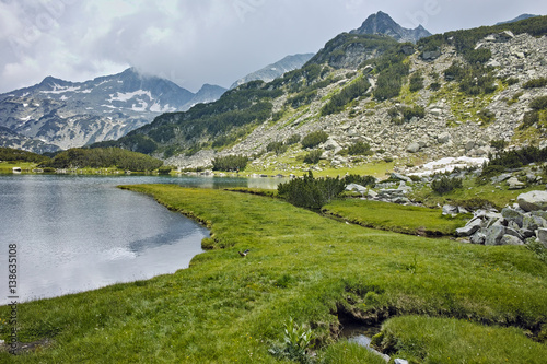 Amazing Landscape with Muratovo lake and Banderishki chukar peak, Pirin Mountain, Bulgaria