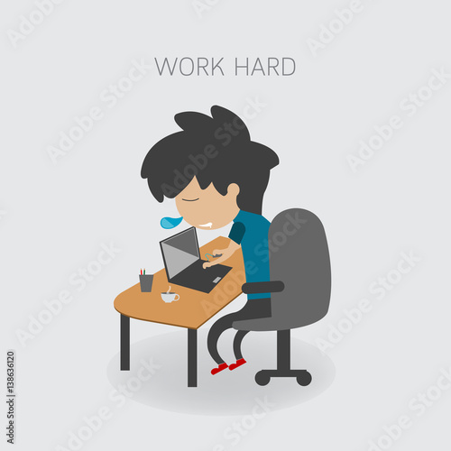 work hard