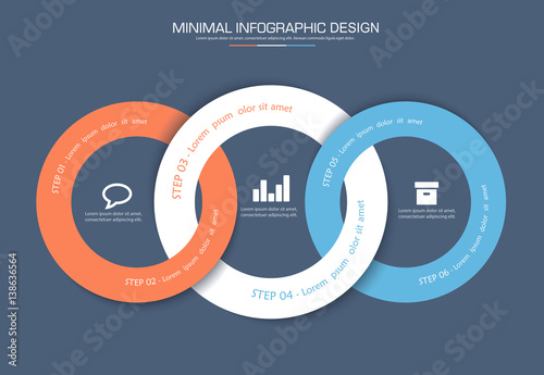 Infographic Elements with business icon on full color background  process or steps and options workflow diagrams,vector design element eps10 illustration