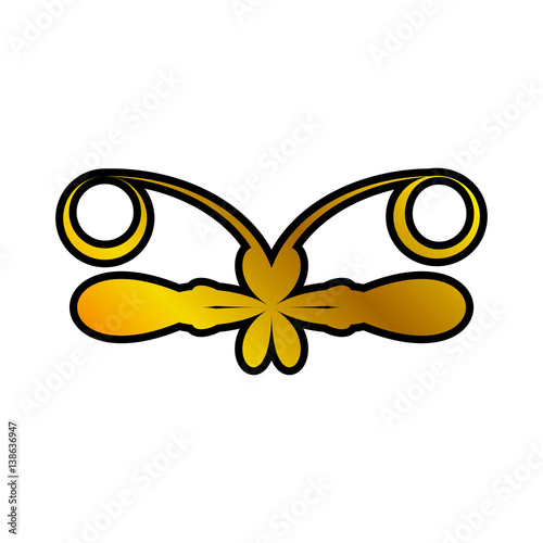 decoration ornament golden swirl vector illustration eps 10
