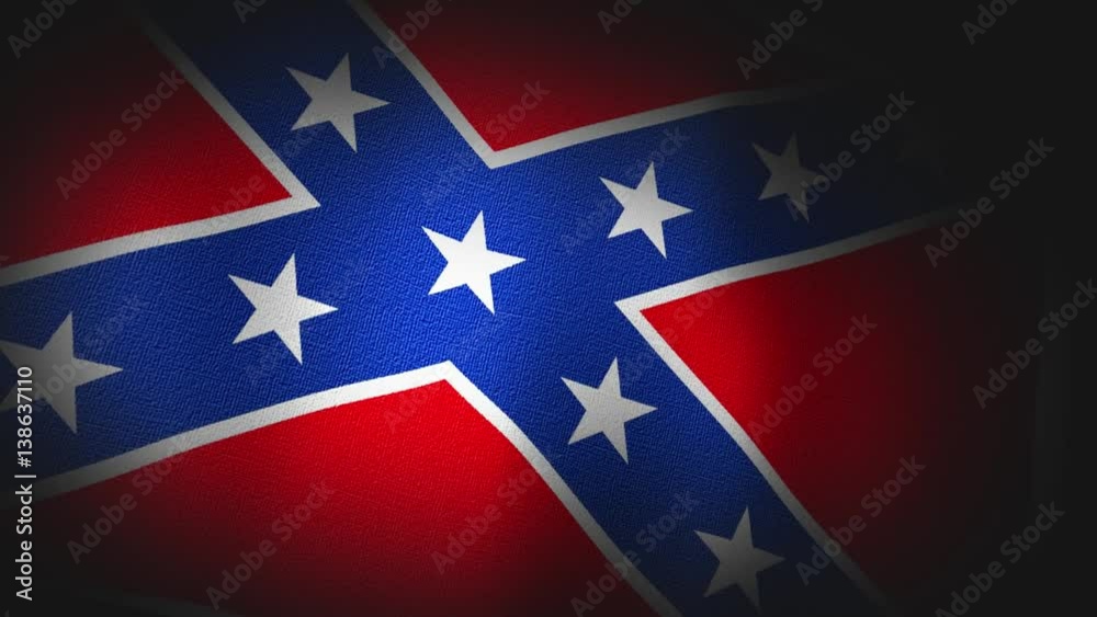Confederate, Grunge, Flag Canvas Texture - 4K 3D Animation Confederate, Grunge, Flag Canvas Texture - 4K 3D Animation