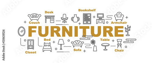 furniture vector banner