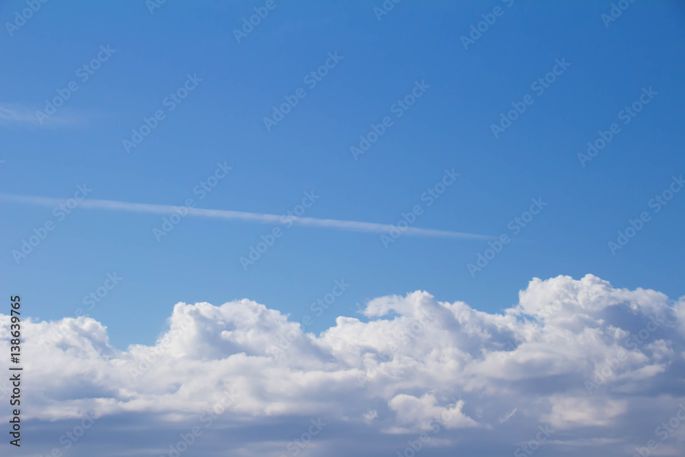 Blue sky and clouds Blue sky and clouds