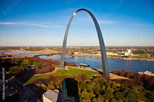 Tableau sur toile Gateway Arch in St Louis, Missouri