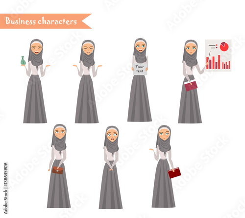 Arab Girl character for scenes.