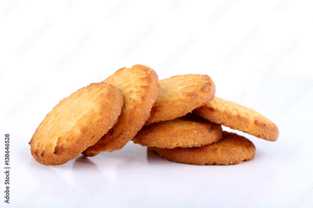 butter cookies on white butter cookies on white
