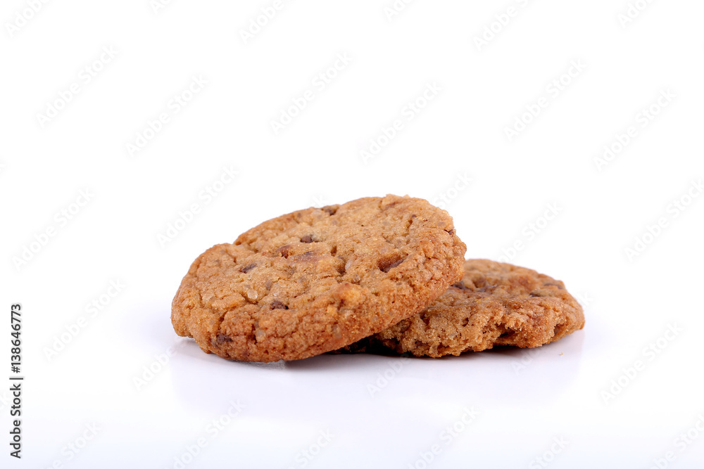 chocolate chip cookies on white chocolate chip cookies on white