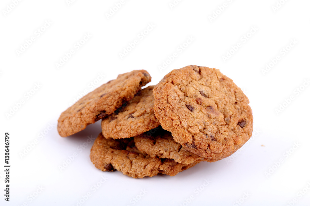 chocolate chip cookies on white chocolate chip cookies on white