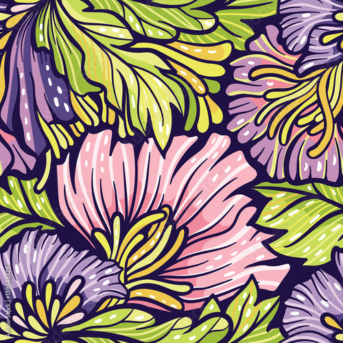 Vectorfloral seamless pattern