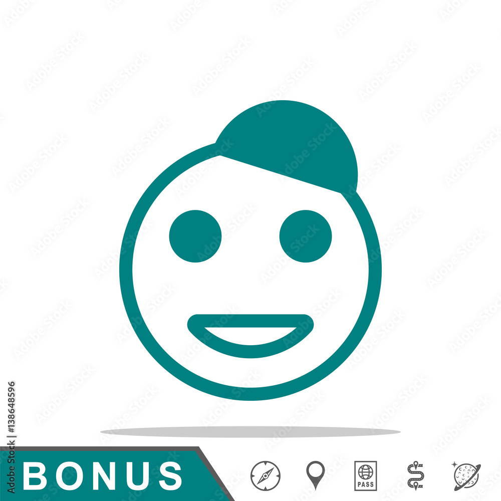 Fototapeta premium good smile icon